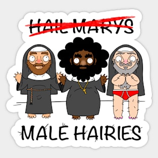 Male Hairies Sticker